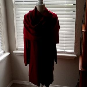 EILEEN FISHER 💯 merino wool dress and matching wrap